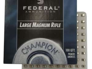 Federal Large Rifle Magnum Primers #215 Box of 1000 (10 Trays of 100)