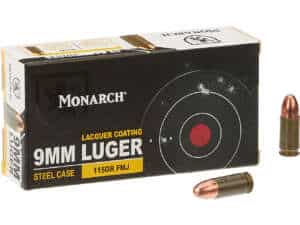 Monarch FMJ 9 mm Luger 115-Grain Pistol Ammunition