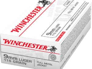 9 mm Luger  Winchester Full Metal Jacket 115 Gr