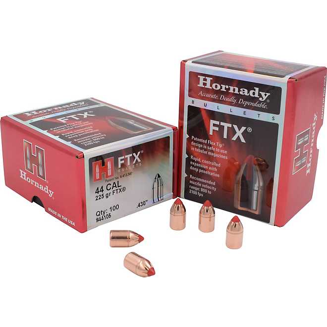 Hornady FTX® .44 Magnum 225-Grain Bullets