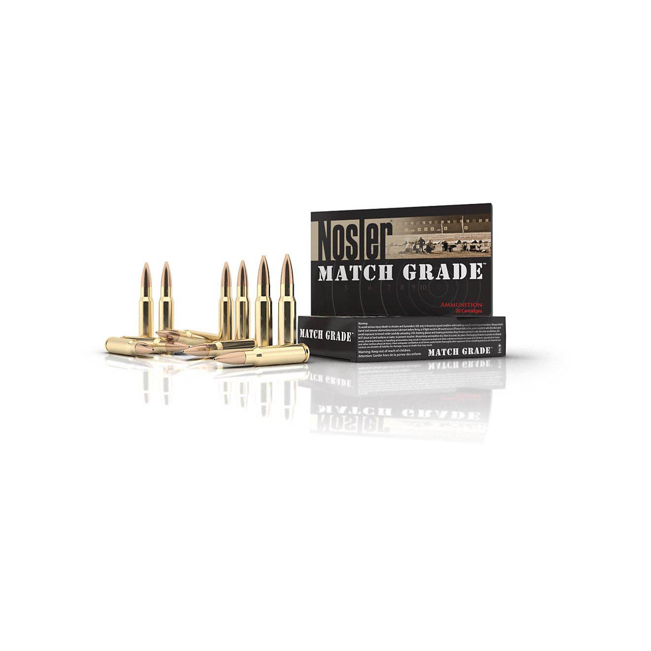 Nosler Trophy MTC .223 Remington/5.56 NATO 77-Grain Centerfire Rifle Ammunition