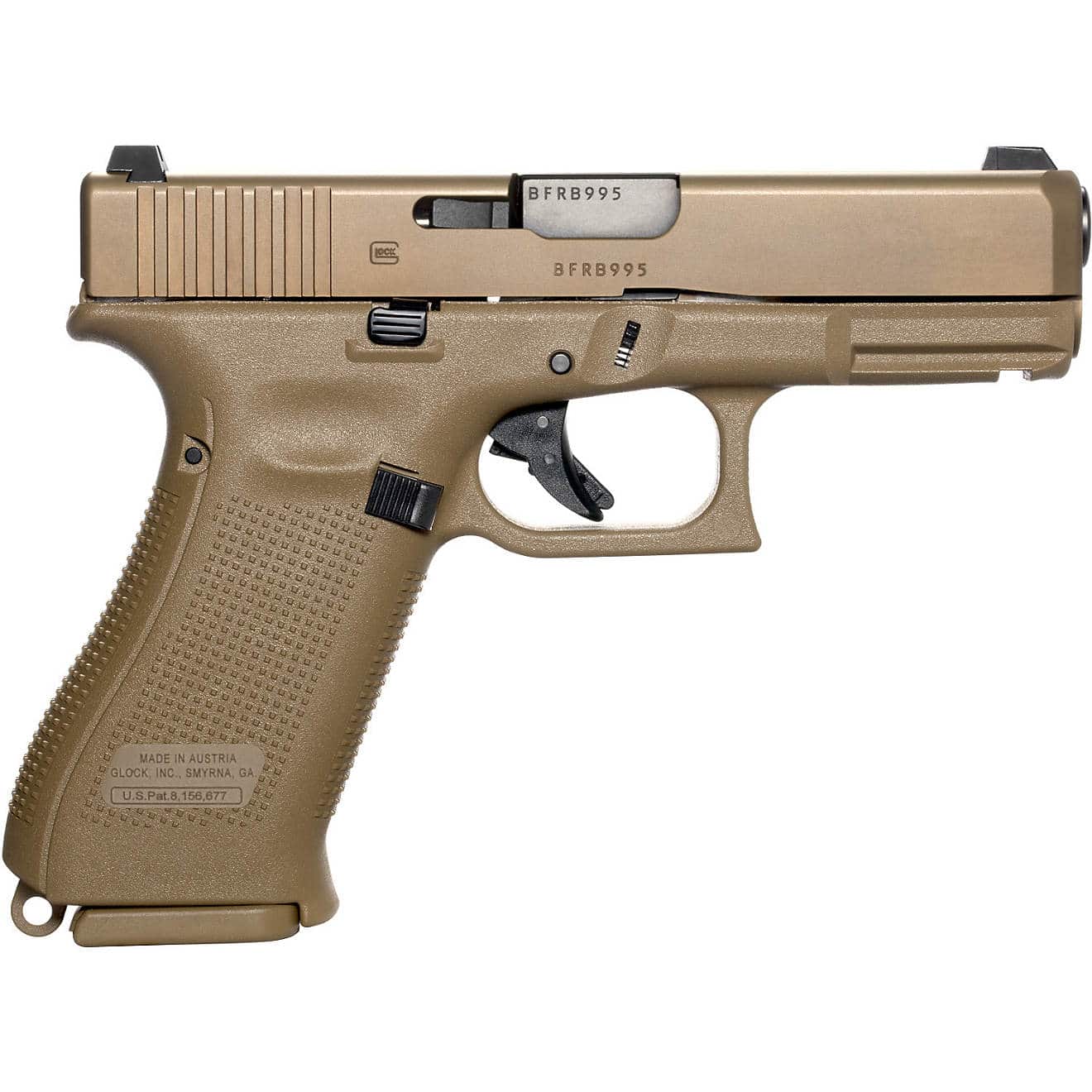 Glock G19X Gen5 NS 9mm Compact 17-Round Pistol