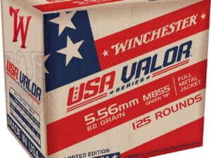 Winchester USA VALOR 5.56mm M855 62-Grain Centerfire Rifle Ammunition