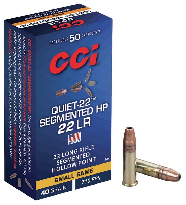 CCI® Quiet .22 LR 40-Grain Rimfire Ammunition